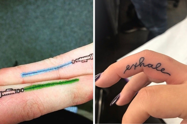 Matching finger tattoos for you 😍 (inspo only ) Tag your bestie 👭 Follow  @tri_line_tattoos for your next tattoo inspo 🖤 | Instagram